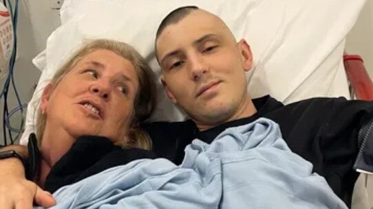 Mackay student Jay Cameron, 27, with his mum Jodie. Jay was studying medicine to specialise in neurology when he received a devastating diagnosis of brain cancer which has progressed to a stage four tumour that is incurable. Picture: Contributed