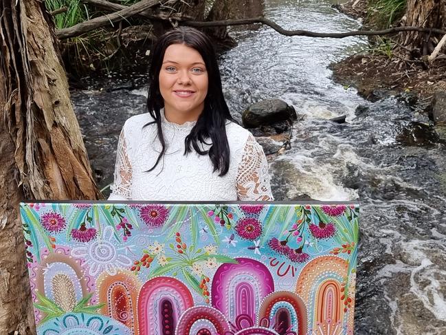 Brooke Sutton hopes to travel the world with her artworks.