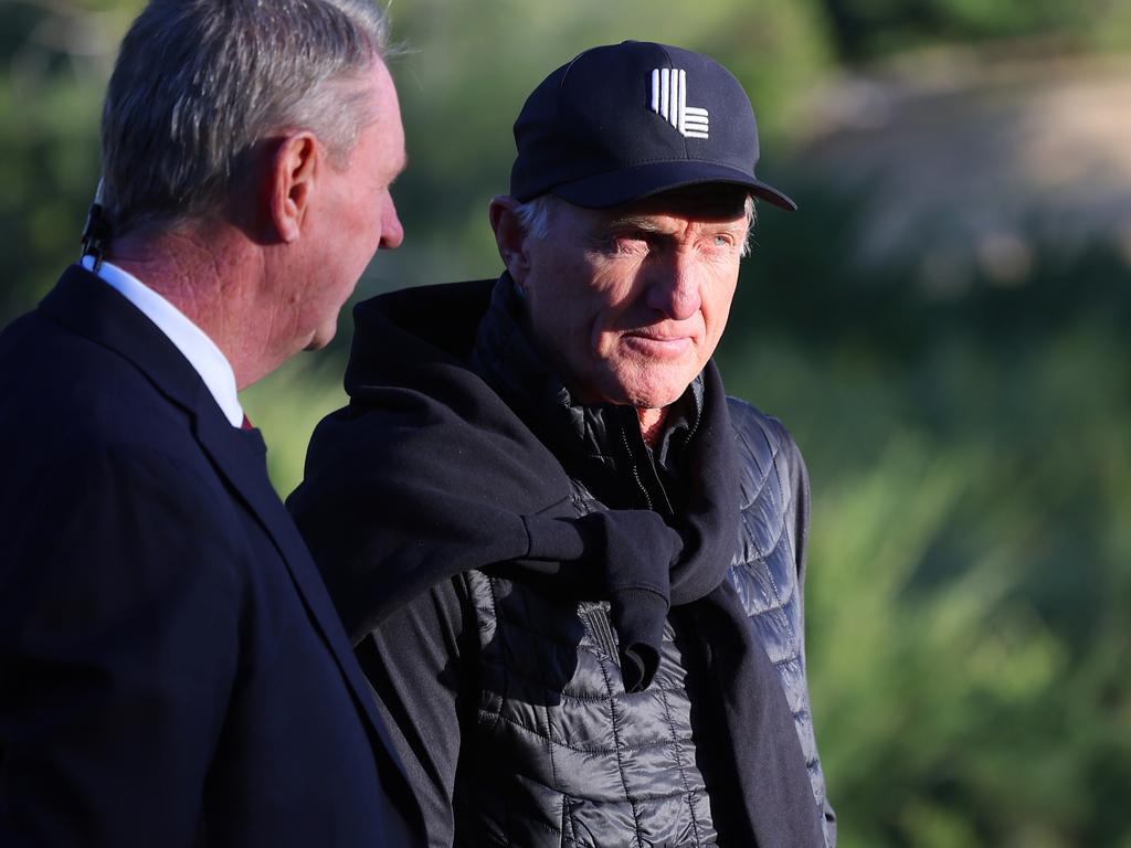 Thant has worked closely with LIV boss Greg Norman. Picture: Kevin C. Cox/Getty Images for The Showdown