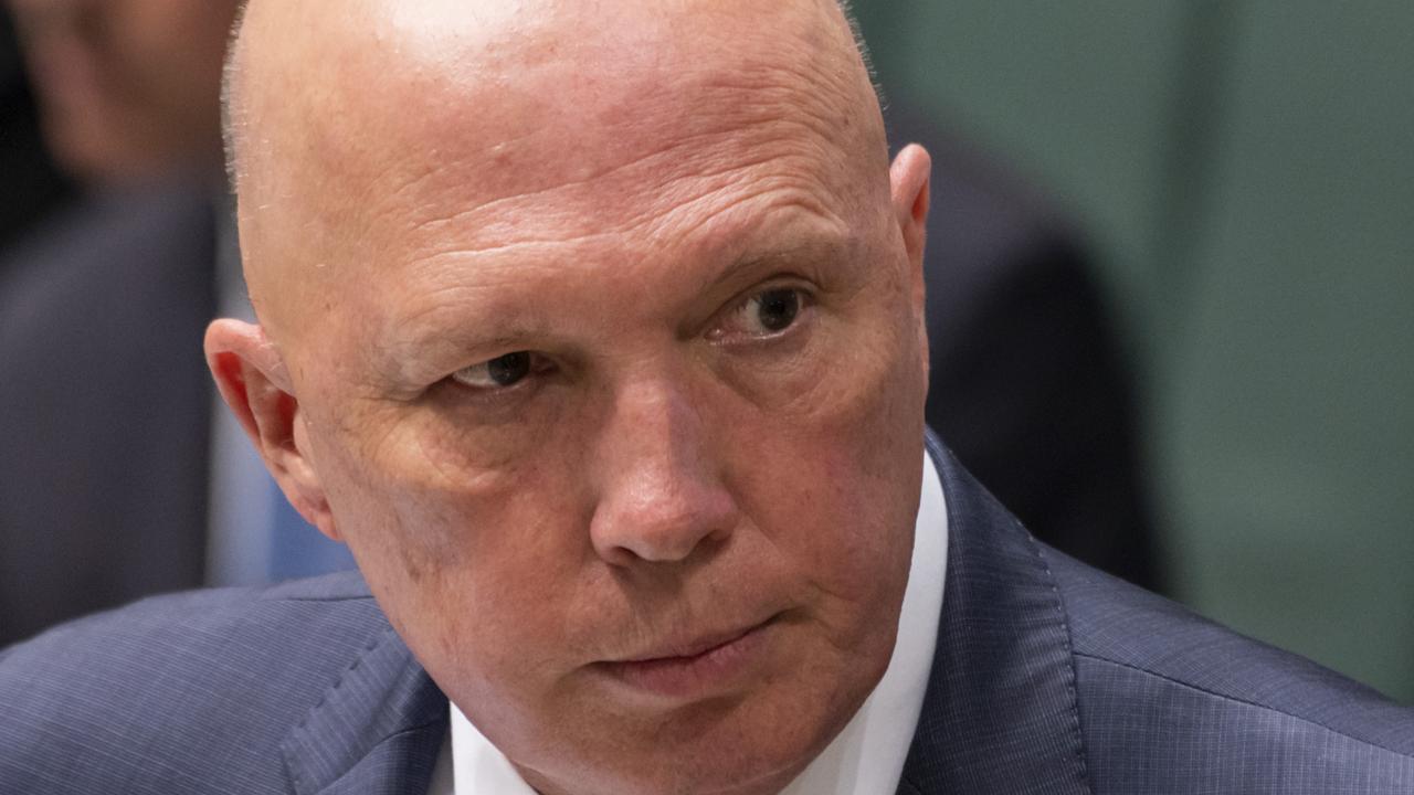 Defence Minister Peter Dutton says Australia will work closely with the United Kingdom and United States to deter Russian aggression. Picture: NCA NewsWire / Martin Ollman