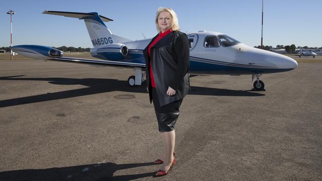 Bankstown Airport CEO Lee de Winton said passenger flights were on the cards by the end of the year. Picture: Melvyn Knipe