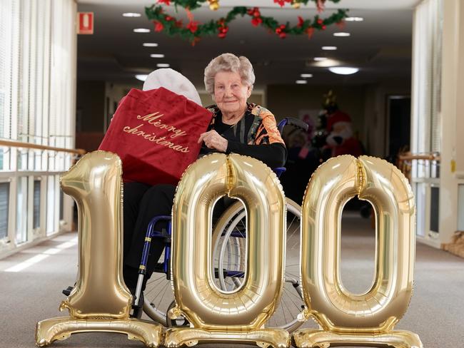 Noela Hellyer 100th Birthday this Christmas Day . Picture: Frank Monger