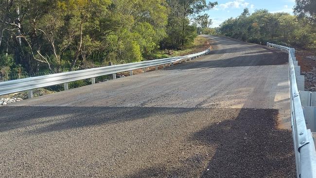 The newly completed bridge at Kungala