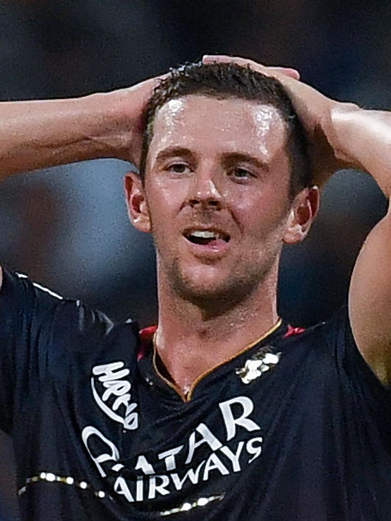 Hazlewood has been struggling with injury. Photo by INDRANIL MUKHERJEE / AFP