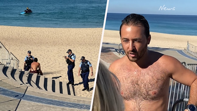 Swimmer at Coogee beach ignores closure