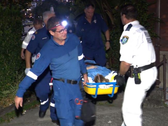 Ms O’Neill was taken to hospital about 8pm at night in critical condition. Picture: On Scene Bondi