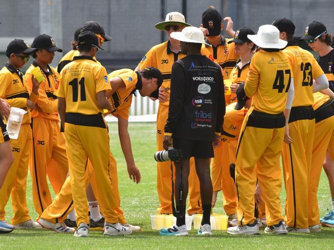 UNSW during a drinks break. Picture: Sean Teuma