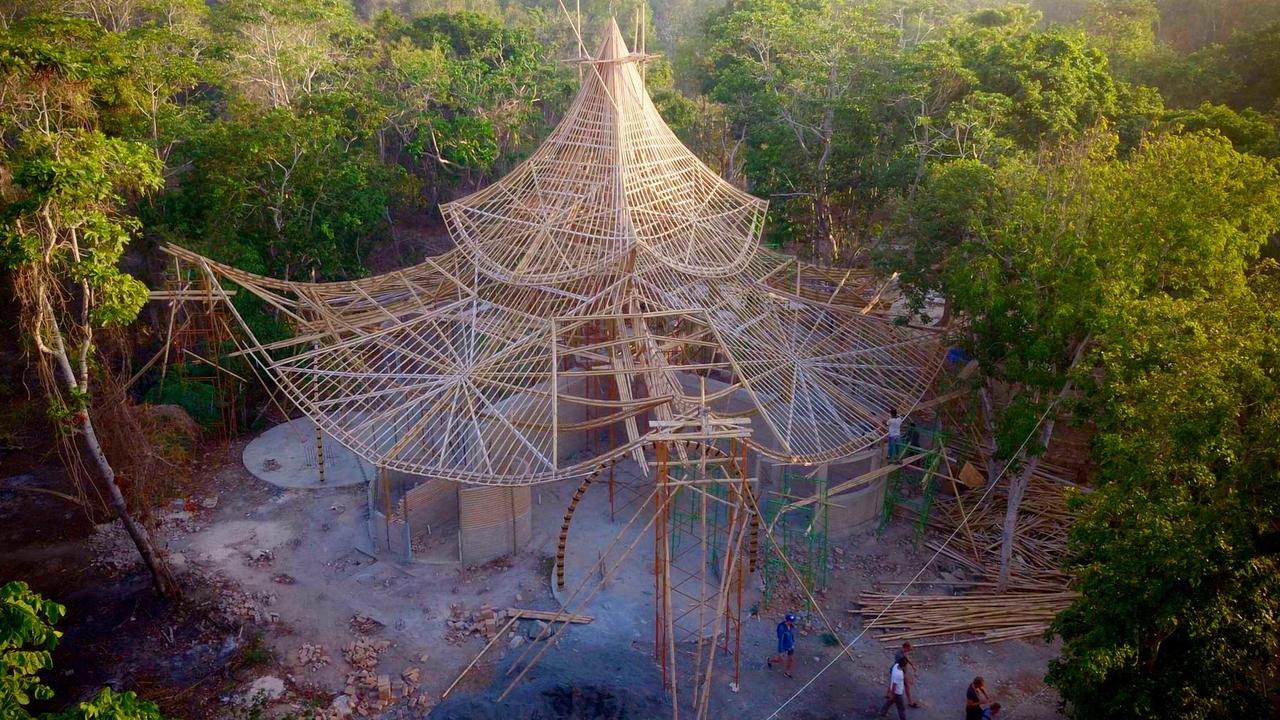 A structure that Soreson says shows Golden City is in progress. Picture: Golden City