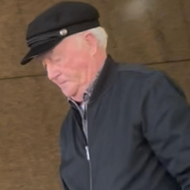 Paul Murphy, 68, fronted the Melbourne Magistrates’ Court after allegedly defacing a Middle Park property with anti-Semitic graffiti. Picture: Athos Sirianos