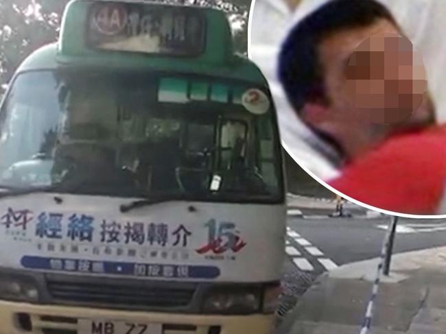 Pic shows: The minibus the Australian tourist tried to steal. A drunken Australian tourist has been arrested after going on a joyride in a stolen minibus in Hong Kong. According to local media reports, the man, identified only by his first name Patrick, had approached the bus driver while he was parked at the junction of Lockhart Road and Cannon Street in Hong Kong's Causeway Bay. According to eyewitnesses, the minibus driver was just about to leave and closed the doors, and was indicating to the Australian to head to the next vehicle. He did not take kindly to the suggestion, however, and forced the doors open to climb inside. The driver, a 64-year-old man who was not named, said he had put up no resistance when the Australian, who was over 6-foot tall, grabbed him by the neck, and dragged him out of the vehicle. He then climbed into the vehicle and drove off. He was described as being in an excitable state, repeatedly shouting the word "f**k" as he carried out the vehicle hijack. A police spokesman said: "The driver was left standing by the road while the Australian drove off in the vehicle." He told police that the man had been too large to tackle and also smelt of alcohol, and somehow had an injury to his left hand. Police instantly put out an alert and two hours later found the abandoned minibus, which had a broken headlight and a smashed window, at the intersection of Stubbs Road and Nicholson Road. They did not have far to go to find be drunken man, who was apparently just 30 metres away, having fallen asleep beside the road. He was arrested for theft, assault and refusing to give a blood sample or a breath test to prove that he had been drinking. The driver who was treated for shock was interviewed by local media saying his children had been telling him for some time to retire but, despite the recent incident, he was planning to go on for a while yet. He said: "I have been in the business 30 years and this is the first time Iâ€™ve had a vehic