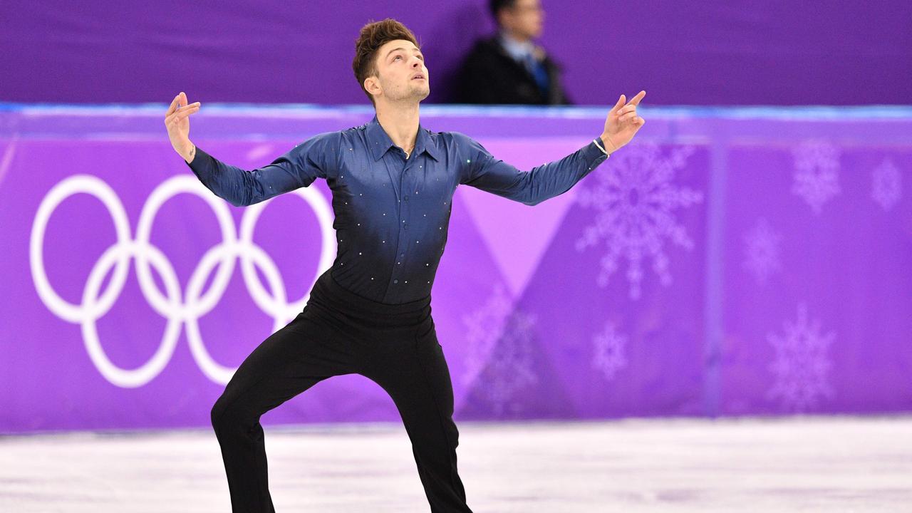 Brendan Kerry carried the Australian flag at the 2022 Beijing Winter Olympics. Picture: AFP