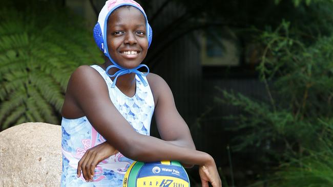 Victoria Belando Nicholson during the Australian water polo youth championships at the Sleeman sports complex in Brisbane. Picture: Tertius Pickard