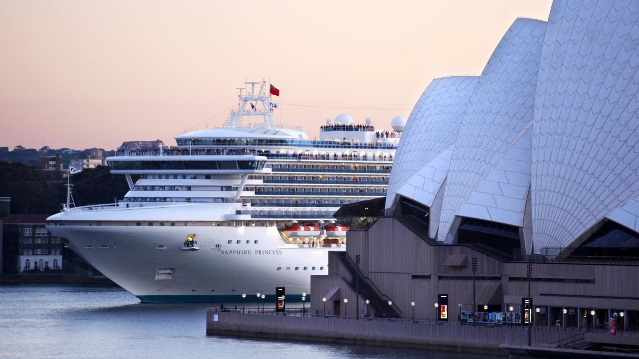 A group of 42 Australians were barred from boarding Princess Cruises’ Sapphire Princess in Los Angeles after authorities realised they did not have visas