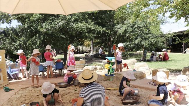 KU Koala Preschool encourages children to play outside. Picture: Facebook