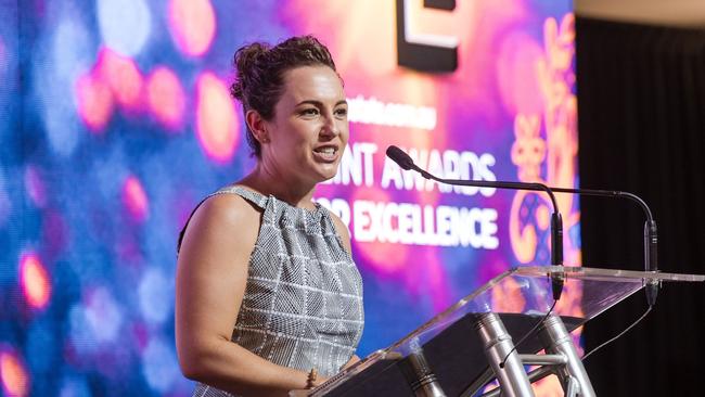 Chief Minister Lia Finocchiaro at the 2024 Real Estate Institute NT (REINT) awards at Mindil Beach Casino, Darwin on November 7. Picture: George F Photography