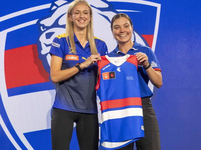 2023 AFLW Draft. Number 1 pick for Western Bulldogs Kristie Lee Wesson - Turner.Picture by Wayne Taylor 18th December 2023