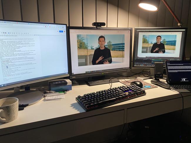 Working at home covering the Apple WWDC at 3am remotely may not be sociable but it’s efficient. You can record a live stream, run voice-to-text software and write all at once.