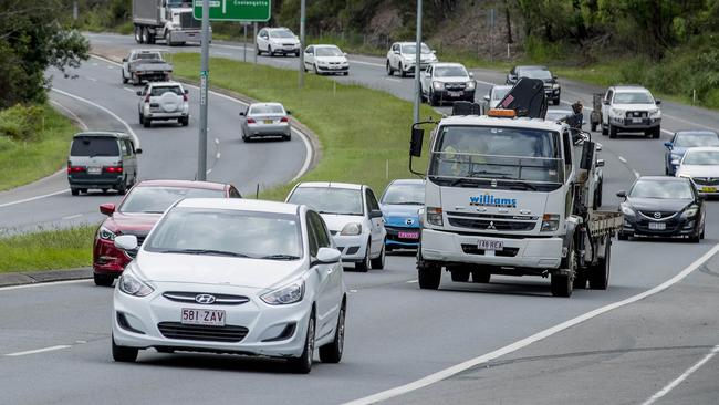 The Gold Coast has three of the worst roads in Queensland. Picture: Jerad Williams