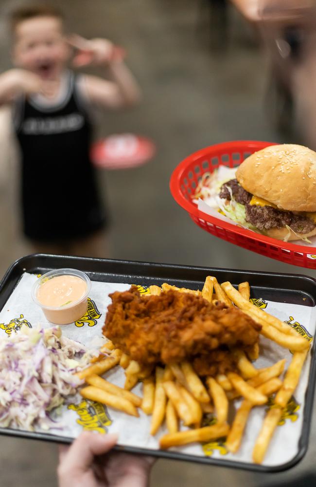 Some of the food at the Mac From Way Back.