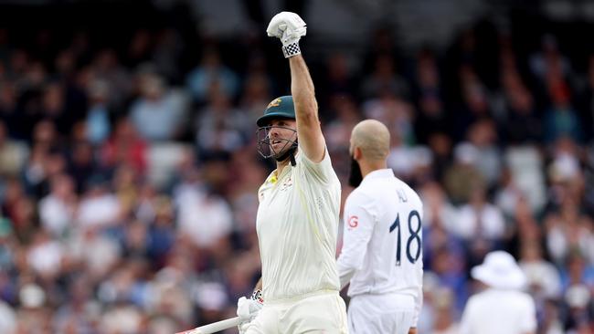 Marsh made a stunning impact with bat and ball during Australia’s third Test defeat to England. Picture: Getty