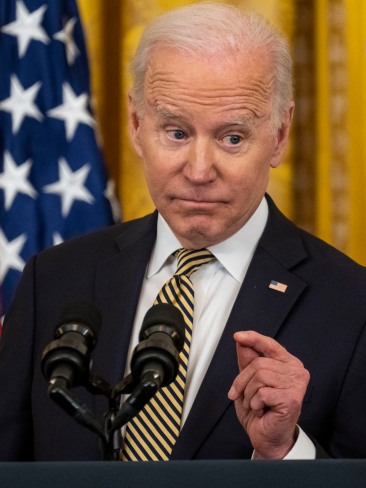 US President Joe Biden will phone Chinese leader Xi Jinping on Friday to discuss a number of issues including the Ukraine war. Picture: Kent Nishimura / Los Angeles Times via Getty Images