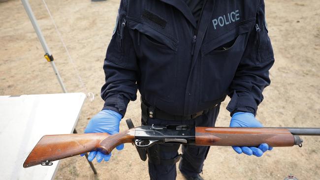 Police seized huge amounts of drug paraphernalia and a firearm. Picture: NSW Police