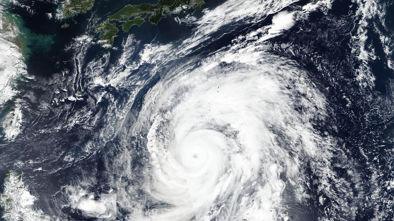 Typhoon Hagibis as it bears down on Japan. Picture: AP