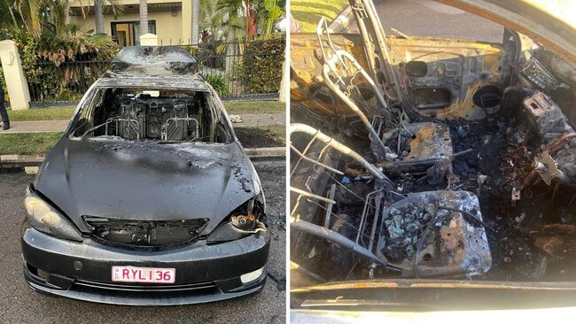 Mount Louisa woman Rylie Hansen, 22, woke up to find her car had been stolen and set on fire on Friday, July 29.