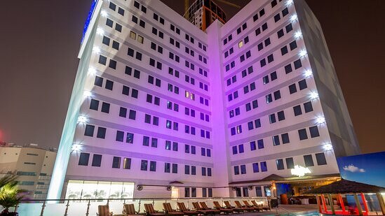 The Elite Crystal Hotel in Manama, Bahrain. Dion Dodd was acquitted after facing allegations he groped a colleauge at a room in the hotel. Picture: supplied