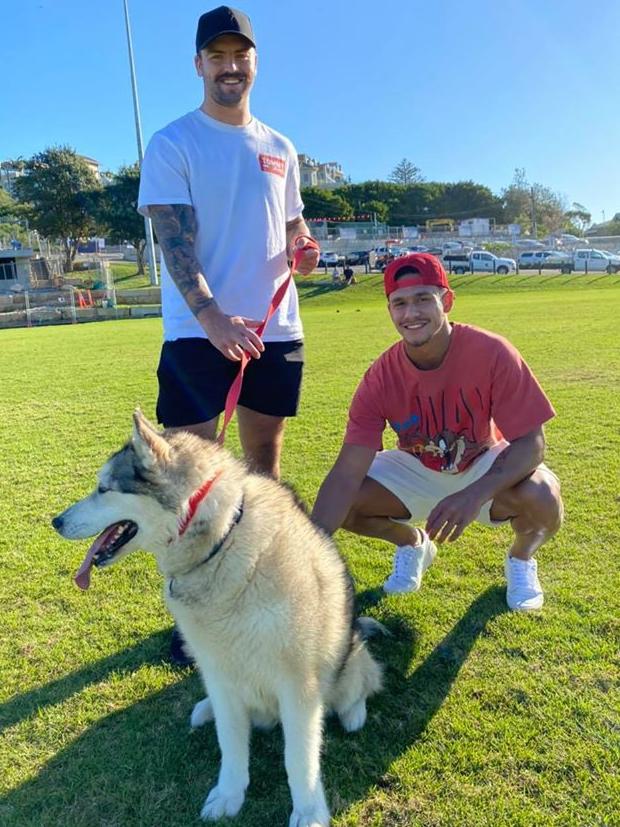 Wayde Egan with Alaska. Picture: Central Coast Animal Care Facility