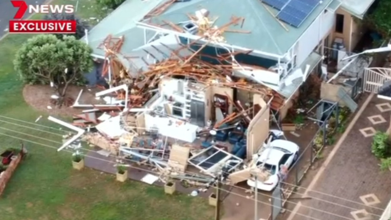 Homes have been decimated by the cyclone. Picture: 7 News