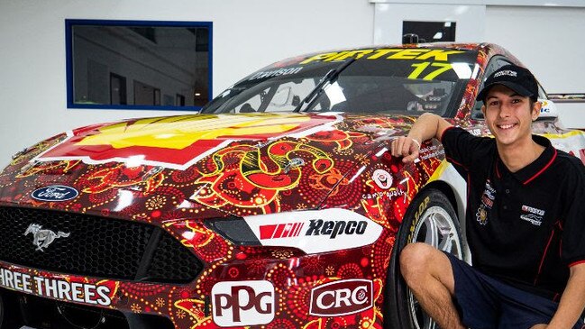 Cidoni designed the Shell V-Power Indigenous livery for the Darwin Triple Crown. Picture: Supplied