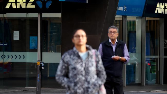 ADELAIDE, AUSTRALIA - NewsWire Photos 4, august, 2023:  Generics of ANZ bank signs in Adelaide. Picture: NCA NewsWire / Kelly Barnes