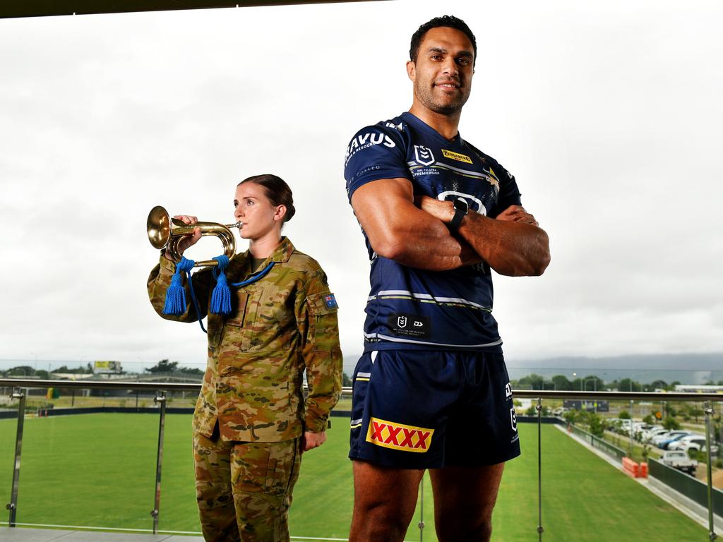 Cowboys show military pride on Anzac weekend