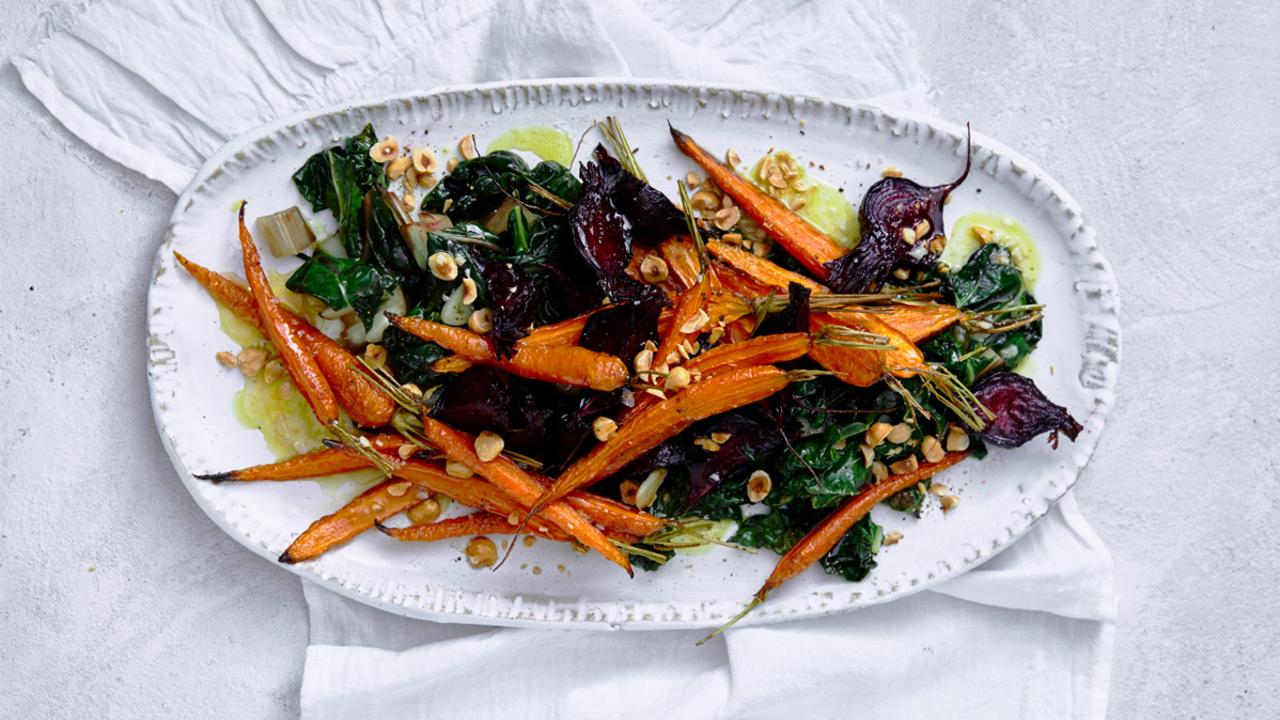 David Herbert’s Carrot Cake; Roasted Carrots With Beetroot, Chard And 