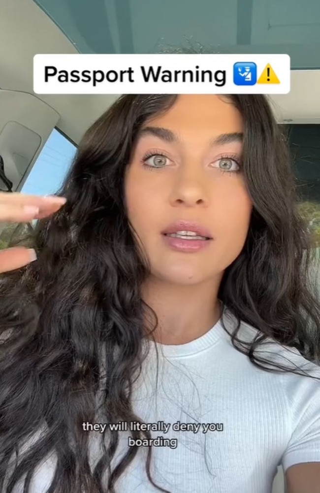A travel blogger who goes by the name ‘Rizzo’ on TikTok, warned fellow tourists to double check the expiry date on their passports amid the six-month rule.