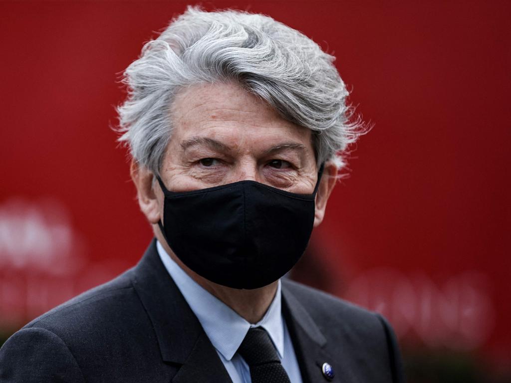 Thierry Breton, Brussels’ top official for the EU internal market, told MEPs that Facebook had been wrong to kick Australian media off its service. Picture: AFP