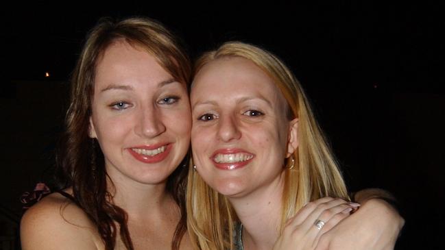Lauren Bell and Nicole Taylor at Mantaz Club and Bar Pic Bryan Lynch AD496022