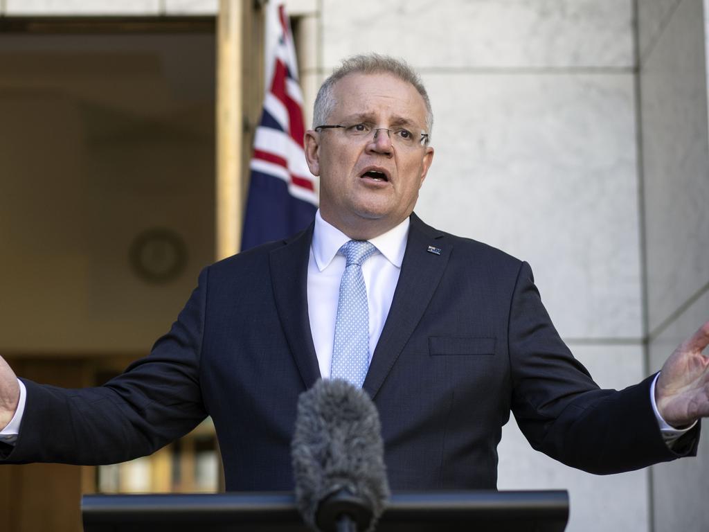 Prime Minister Scott Morrison branded the call ‘clickbait politics’. Picture: Gary Ramage/NCA NewsWire