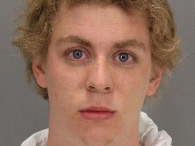 Brock Turner mugshot from the night of initial arrest. Picture: Stanford University Department of Public Safety