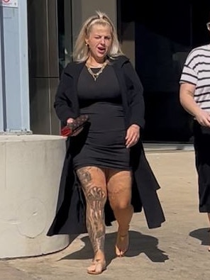 Conway, 31, pictured leaving Southport Courthouse. Picture: Emily Walker