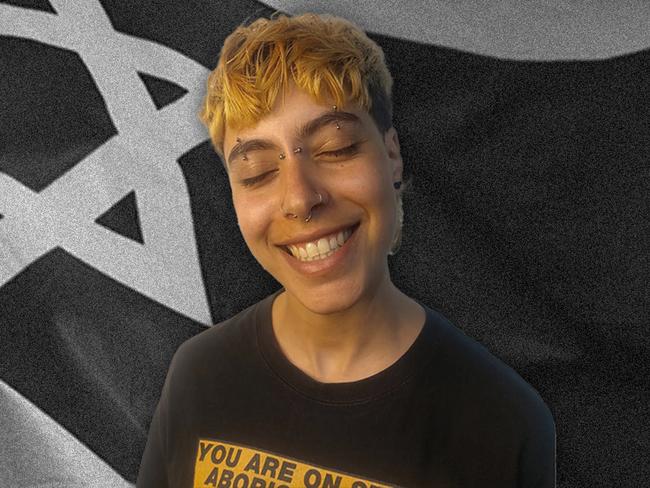 Anti Israel activist Zee Mazloum.