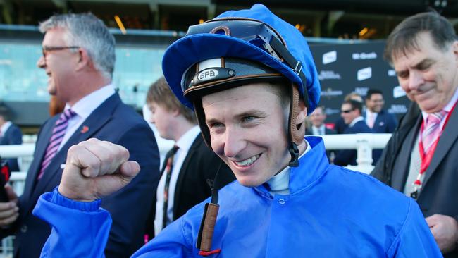 James McDonald will return to the saddle in trackwork and barrier trials on April 3. Picture: AAP