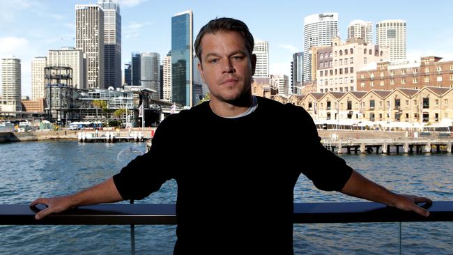 Matt Damon in Sydney.