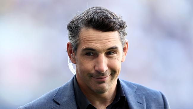 SYDNEY, AUSTRALIA - APRIL 16: Billy Slater looks on during the round seven NRL match between Parramatta Eels and Canterbury Bulldogs at CommBank Stadium on April 16, 2023 in Sydney, Australia. (Photo by Matt King/Getty Images)