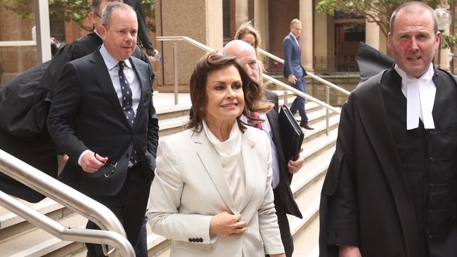 Lisa Wilkinson outside the Federal Court in Sydney, where she fought to have Ten pay her legal bills. Picture: NCA NewsWire / Damian Shaw