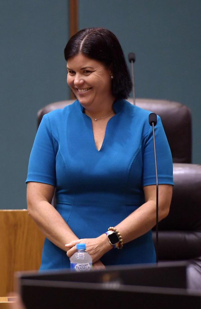 Chief Minister Natasha Fyles said the portal would help Territorians navigate cost of living pressures. Picture: (A)manda Parkinson