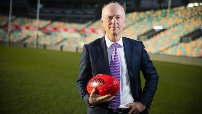 AFL Taskforce chairman Brett Godfrey says the state is still in the hunt for the AFL’s 19th licence. Picture: RICHARD JUPE