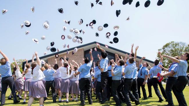 Ormiston College graduating class of 2019 celebrates.