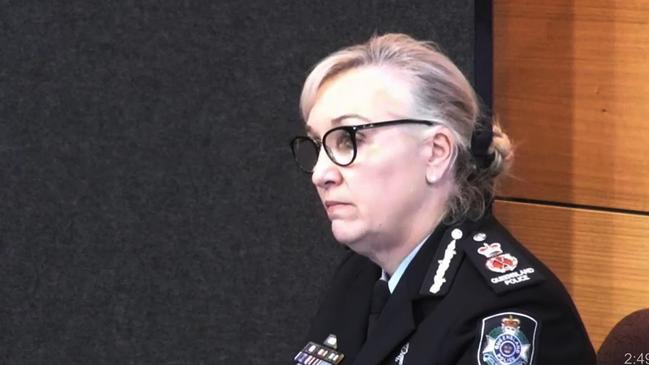 Police Commissioner Katarina Carroll at the Independent Commission of Inquiry into Queensland Police Service responses to domestic and family violence.